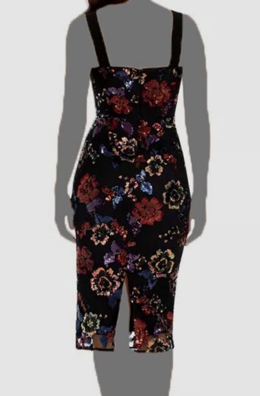 Kendall Sequin Nicole Sleeveless Sequin Dress Dress The Population Women's  Nicole Floral Sequined Bodycon Dress Macy's
