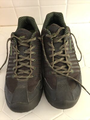 Teva Womens Olive Green Hiking Athletic Shocpad Lace Up Mesh