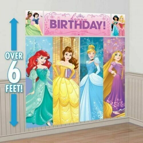 Princess Birthday Party Supplies SCENE SETTER Wall Decorating Kit - Picture 1 of 1