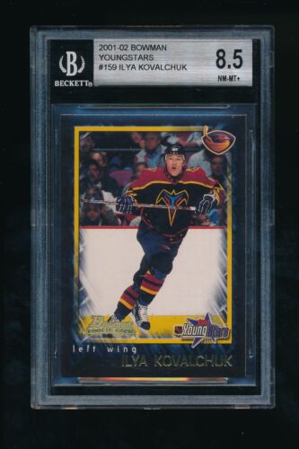 2001-02 Bowman Young Stars #159 Ilya Kovalchuk BGS 8.5 NM-MT+ RC  - Picture 1 of 2