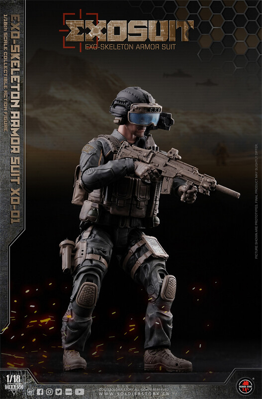 Soldierstory 1/18th EXO Skeleton Armor Suit XO-01 SSE001 Action
