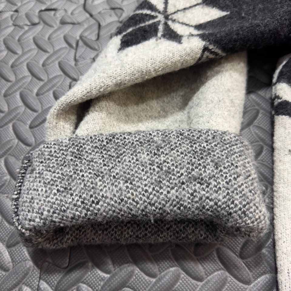 Suéter Venezia Jeans Cremallera Completa Para Mujer 18/20 Dos Tonos Gris Estampado Azteca Lana Foto 3 de 4