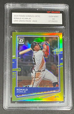 2020 DONRUSS OPTIC RONALD ACUNA JR 1ST GRADED 10 LIME GREEN PRIZM BRAVES #169 🔥