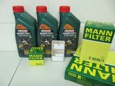 MANN Ölfilter, Luftfilter, IR-Filter und 3Ltr. Castrol 5W30 Motoröl SMART 450
