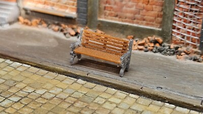 Modellbahn-Gartenbänke – 8 Stück, HO/OO Maßstab 1:87, 3D-gedruckt