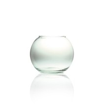 Round Glass Flower Vase Fish Bowl Clear 5L