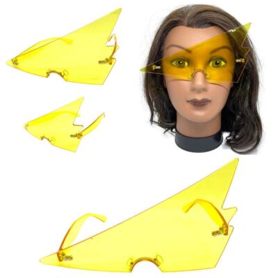 Oversized Modern Futuristic Punk Rock Party Club Rave SUN GLASSES Space Shades