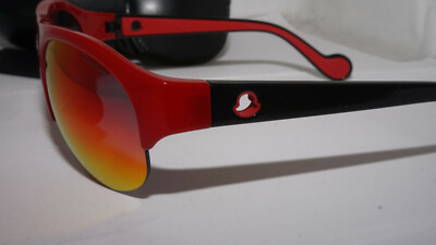 MONCLER New Sunglasses Red Shield Mirrored Grey (2 Lens  display picture 1