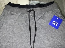 NWT Women Mid-rise Cozy Jogger Pants with Drawstring JoyLab Charcoal/BLK SMALL