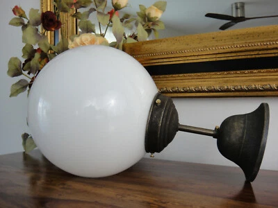 AURUM DE43541249 Deckenlampe Jugendstil Kugellampe Antik Messing Deckenleuchte Glas Kugel Edel