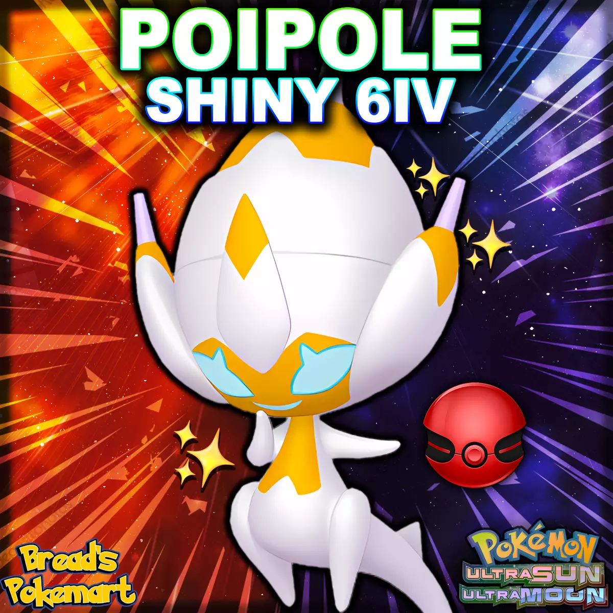 ✨ SHINY 6IV POIPOLE ✨ Pokemon Ultra Sun & Moon USUM - Rare Ultra Beast Event