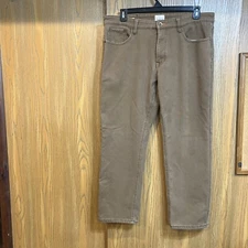 Weatherproof Vintage mens stretch canvas bonded fleece lined work pants 39x30