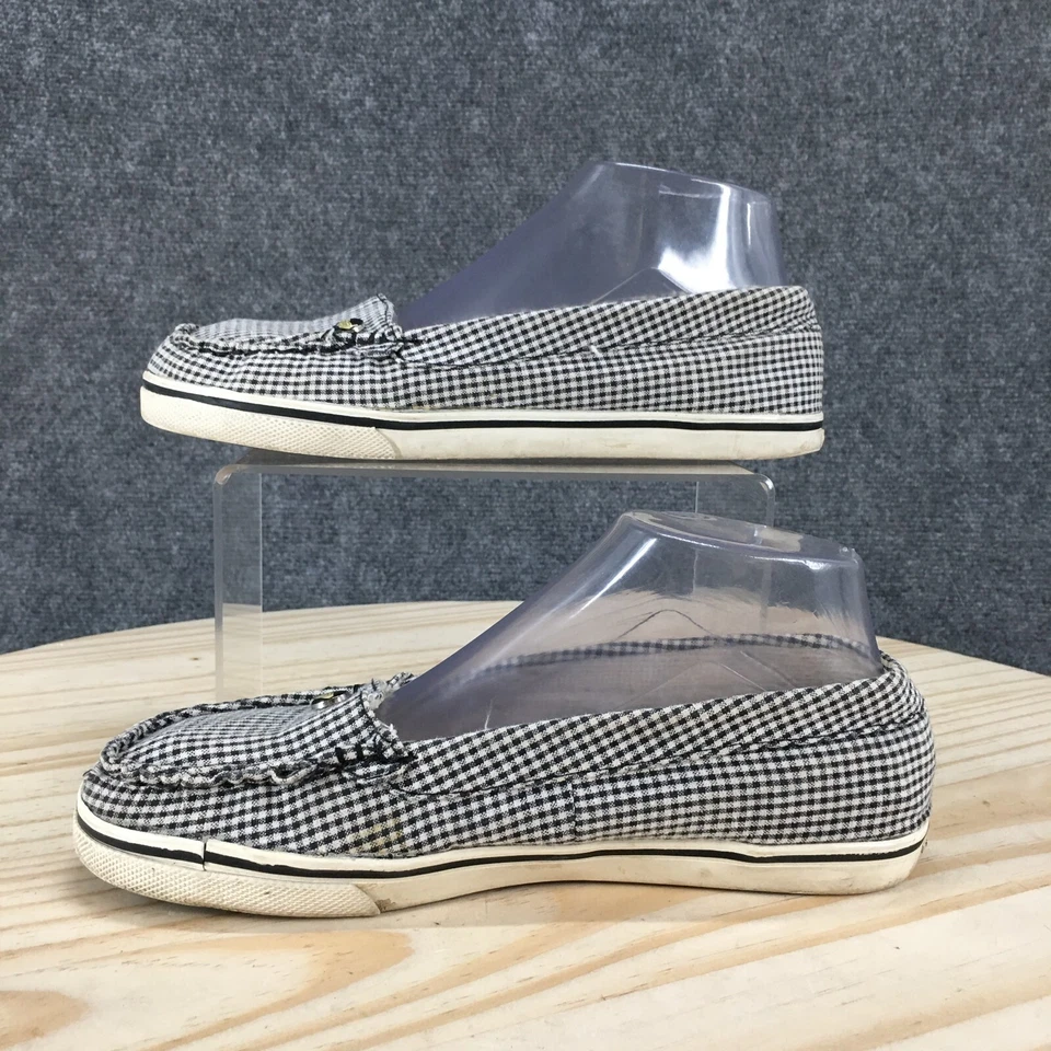 Zapatos Roxy Para Mujer 7.5 Pixie II Tenis Negro Blanco Cuadros Sin Cordones Informales Puntera Sin usar, en caja Foto 2 de 4