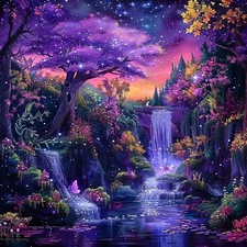 Waterfall Diamond Art Kit for Adults 12 x 12 Inch DIY Craft