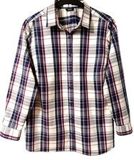 Neuwertige WALBUSCH Hemdenbluse 100% Baumwolle Extraglatt Gr. 46-s. Beschreibung