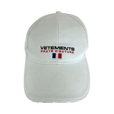 VETEMENTS Cap Baseball cap Unisex white cotton