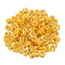 Clothes Hanger Marker 2XL Size Tag Fit 3mm Rod Orange, Pack of 100