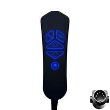 5 Button 5 Pin Power Recliner Lift Chair Remote with USB A C Ports and Backlight
