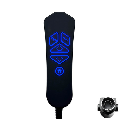 5 Button 5 Pin Power Recliner Lift Chair Remote with USB A C Ports and Backlight