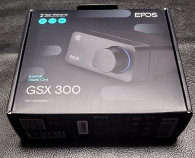 New Sealed EPOS Sennheiser GSX 300 Gaming Dac - External Sound Card - Black