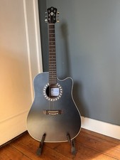 Harley Benton Electro-Acoustic Guitar, Black matte. Great condition, new strings