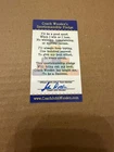 JOHN WOODEN AUTOGRAPHED SPORTSMANSHIP BUSINESS HAND  CARD SIGNED