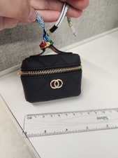 Mini Bag, Keychain Accessories Pendants Handbags black/gold