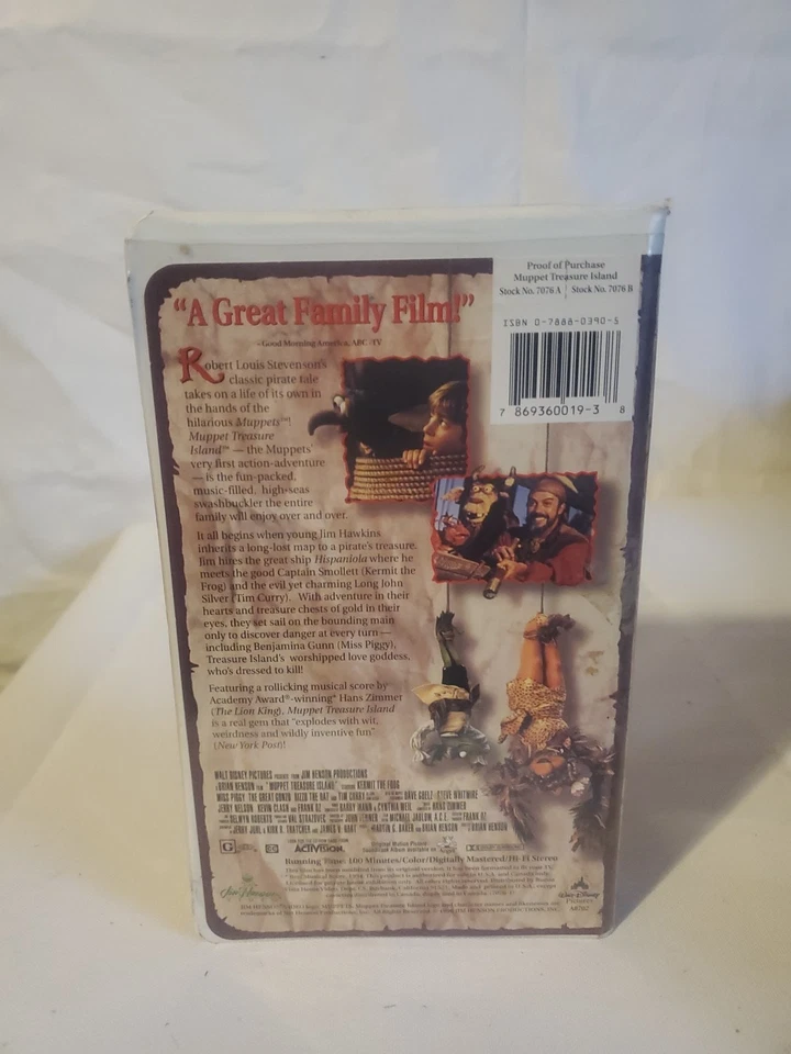 Muppet Treasure Island (VHS, 1996) - Image 2 of 3