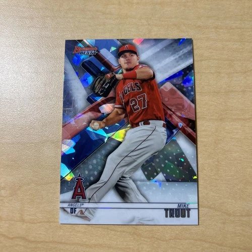 2018 Bowmans Best Mike Trout REFRACTOR Card #65 Angels