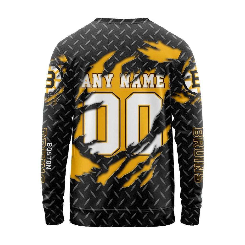 Personalized Boston Bruins Sweater Special Black Metal