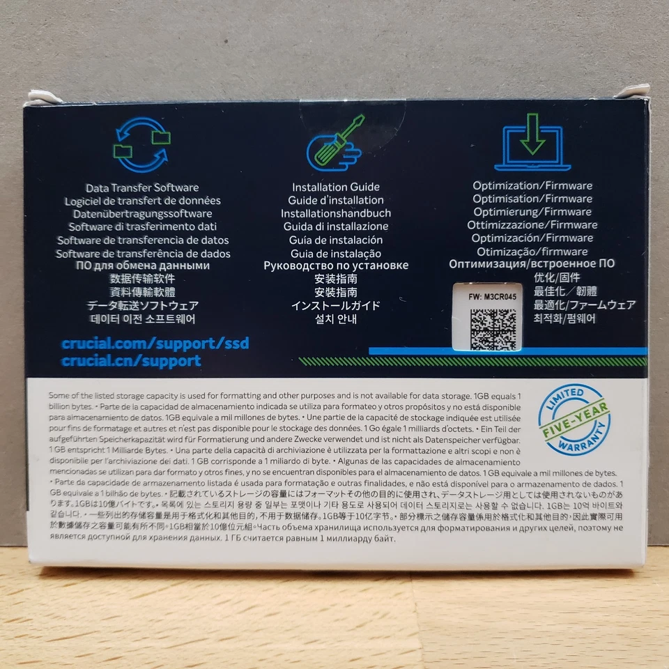 Crucial MX500 250GB 2.5-Inch Sold State Drive Internal CT250MX500SSD1 - Image 3 of 4