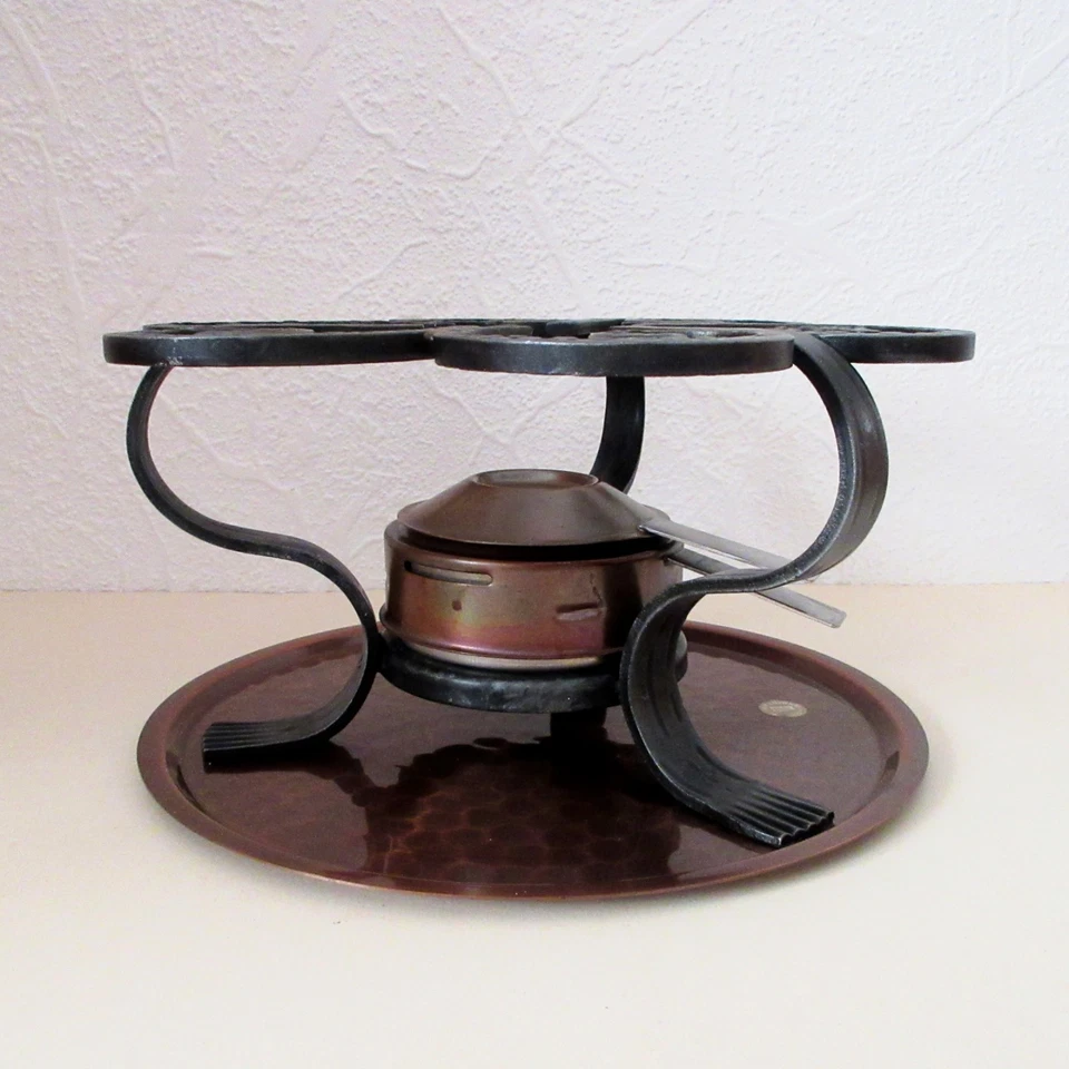 Rechaud Eisengestell Spiritusbrenner Kupfer Fondue "Royal" Chr. Wagner in OVP - Bild 2 von 4