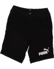 Puma Jungen Graphic Sport Shorts 7-8 Jahre schwarz Baumwolle AG24