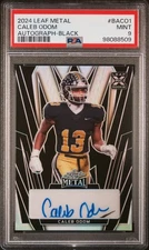 2024 LEAF METAL AUTOS BLACK #BACO1 CALEB ODOM 5/6 PSA 9