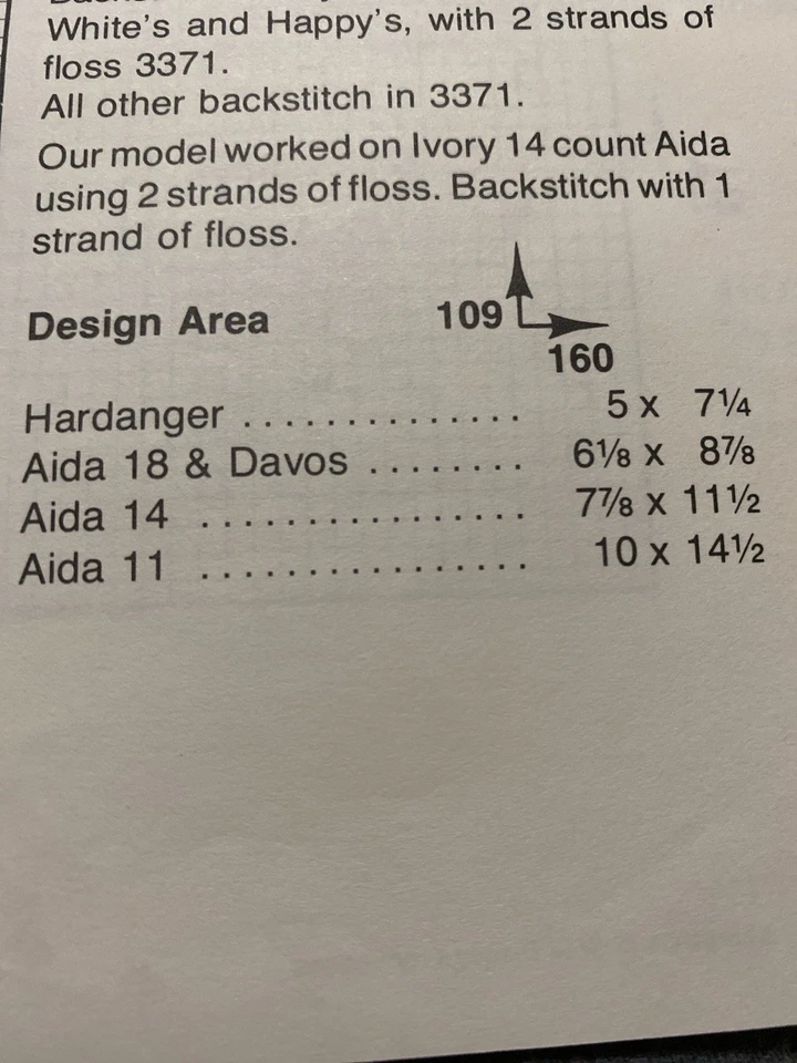 Disney Snow White & The Seven Dwarf Dwarfs Dwarves Counted Cross Stitch Pattern - Image 2 of 2