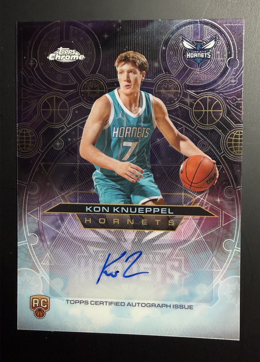 2025-26 Topps Chrome Kon Knueppel #CHR-KK Chromographs Style Auto RC Rookie