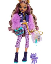 Monster High-Clawdeen Wolf,Bambola dal look mostruoso con cucciolo Crescent.