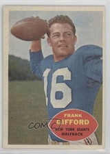 1960 Topps Frank Gifford #74 HOF 16ez