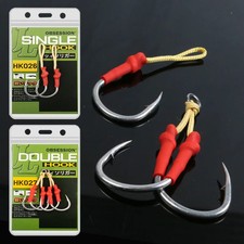 2pcs/bag Double Single High Carbon Steel Slow Hook Sea Fishing Hook Saltwater Fi