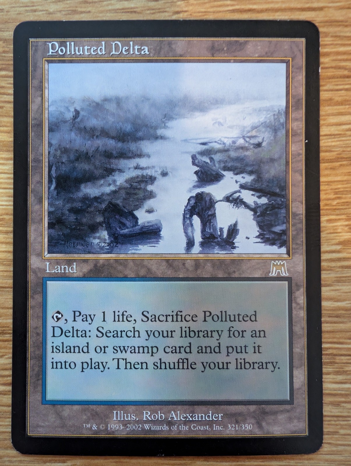 MTG Onslaught Polluted Delta Rare Fetch Land [LP] Lightly Played