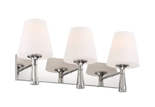 Crystorama Ramsey 23 1/4" Wide Polished Nickel Wall Light - Picture 3 of 5