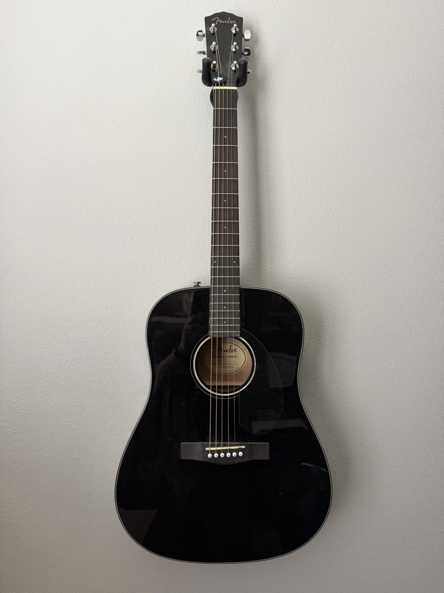 Fender CD-60S/BLK Classic Design Dreadnought 6-String Acoustic