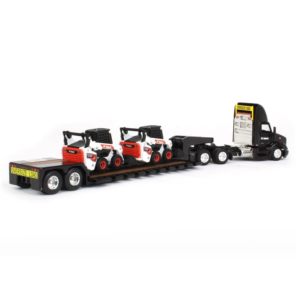 ERTL 1/64 Peterbilt 579 w/ Lowboy & 2 Bobcat S76 Skid-Steer Loaders 16446 - Image 3 of 4