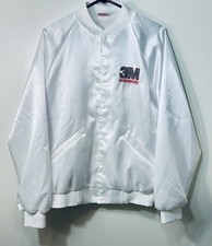 Vintage Cardinal hat & Jacket Company Satin Bombers Jacket 3M Logo From Texas XL