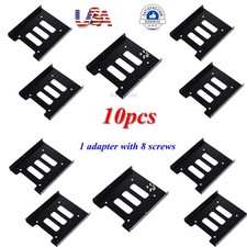 10X 2.5" to 3.5" Bay SSD Metal Hard Drive HDD Mounting Bracket Adapter Dock/Tray