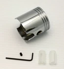 Chrome Piston Shifter Knob, Universal Manual/Stick