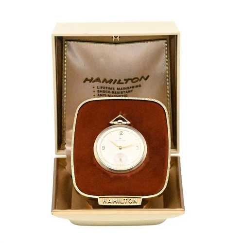 ANTIQUE HAMILTON OFFICIAL 936 RAILROAD GRADE POCKETWATCH YELLOW GOLD FILL c1894