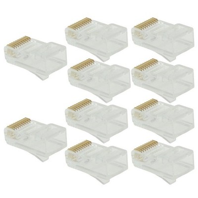 10pcs CAT5 RJ50 Keystone   Network LAN Module Snap-In Port Punch Down