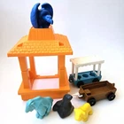Vintage 1984 Fisher Price Little People FAMIILY ZOO #916 Parts Lot Animals +