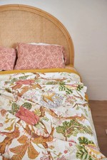 Indian Hand Block Kantha Cotton Blanket Bedspread Handmade Quilt Throw